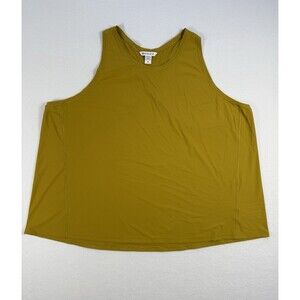 Athleta Ultimate Train Tank Top 3X Mustard Yellow Racerback Plus Size
